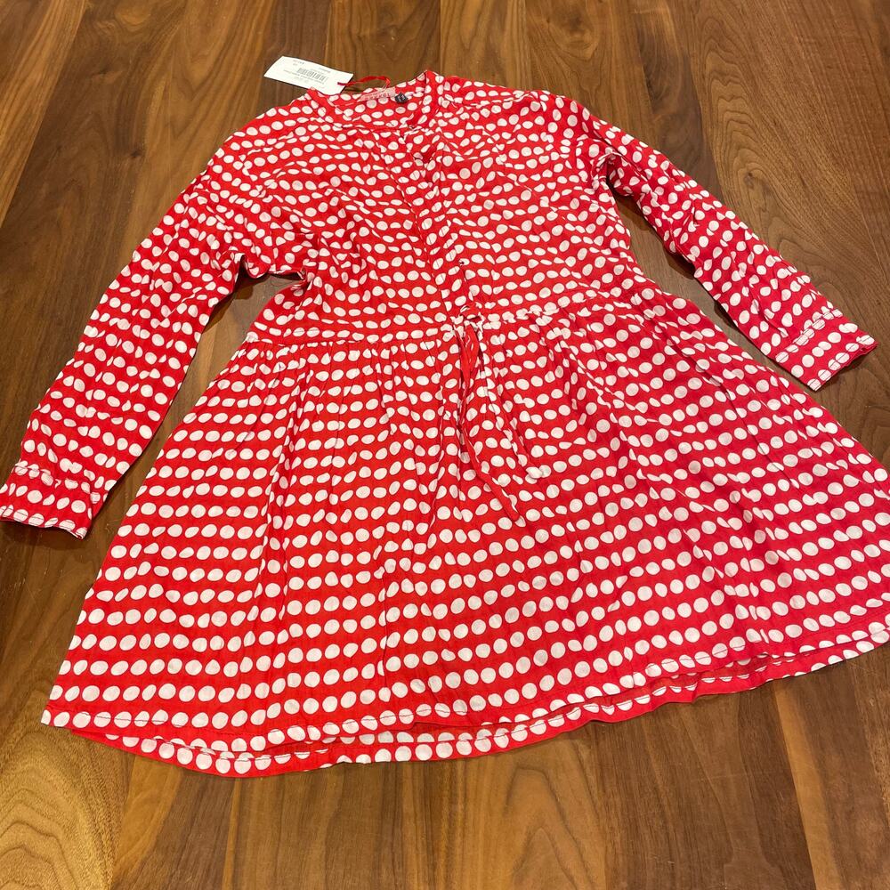 NWT Size 10 Bakker Dress Red with Polkadots
